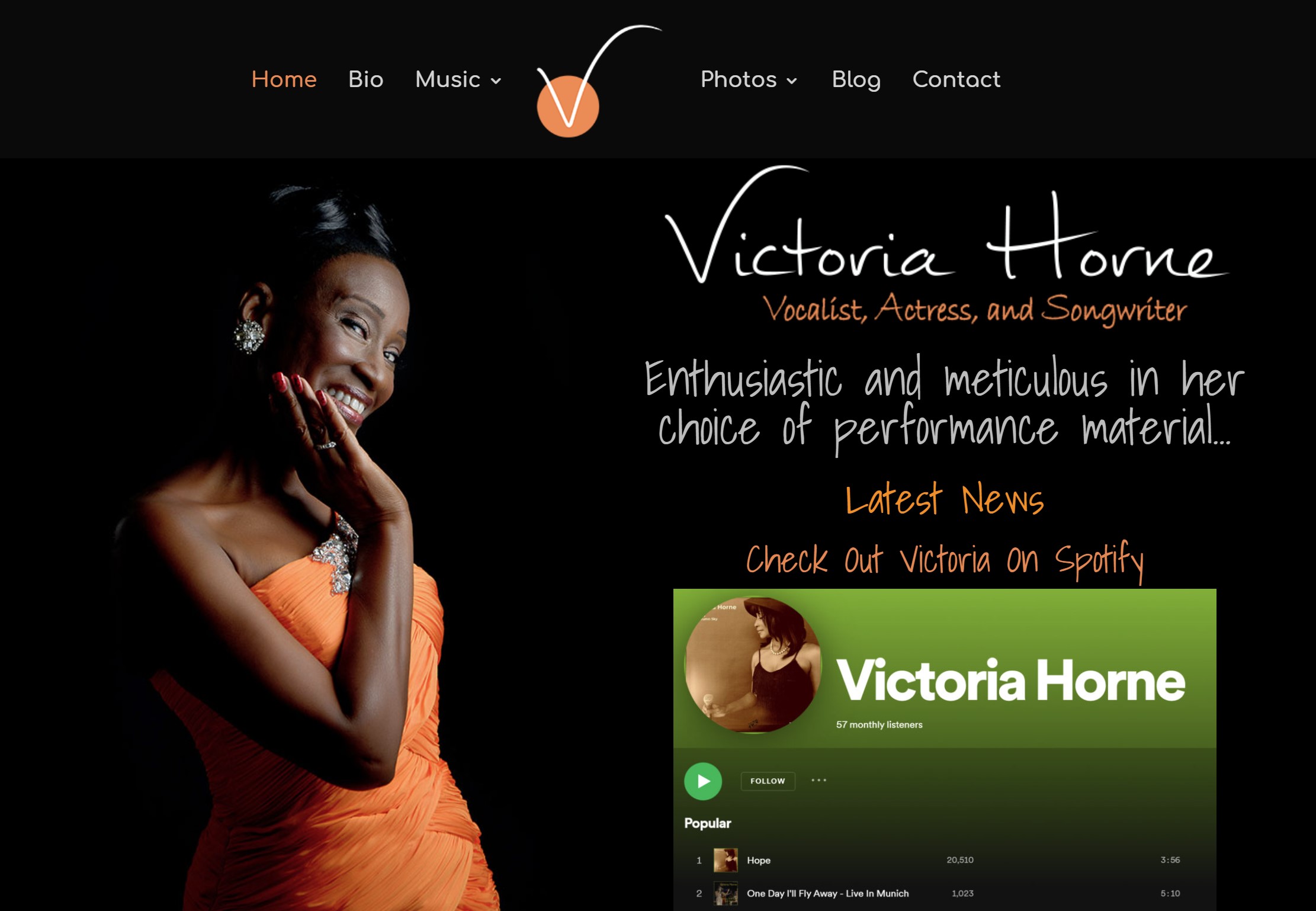 Performances - Victoria Horne - Vocalist, Actress and Songwriter