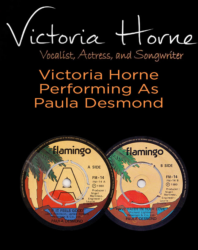 Victoria Horne Performing as Paula Desmond